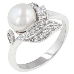 Antique Style Pearl Ring (Bridal)